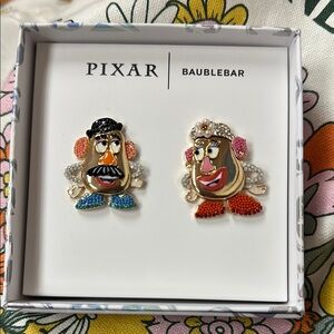 BaubleBar Pixar Potato Head Earrings with Red and Blue Accents
